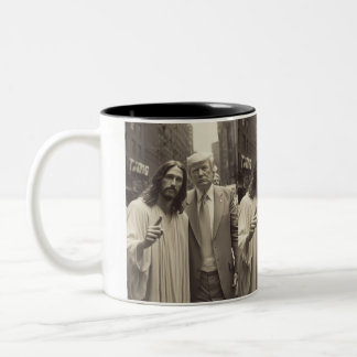 Trump and Jesus mug