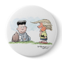 Trump and Kim Jong Un Button