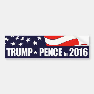 Trump and Pence in 2016 Bumper Sticker