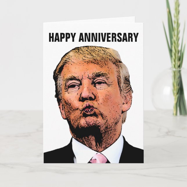 TRUMP ANNIVERSARY CARD FOR WIFE (Front)