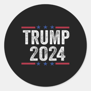 Trump Arrest This 2 Side Classic Round Sticker