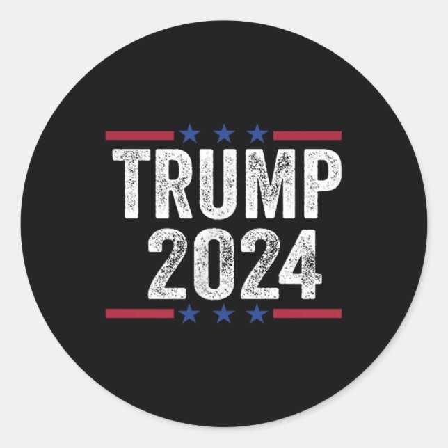Trump Arrest This 2 Side  Classic Round Sticker (Front)