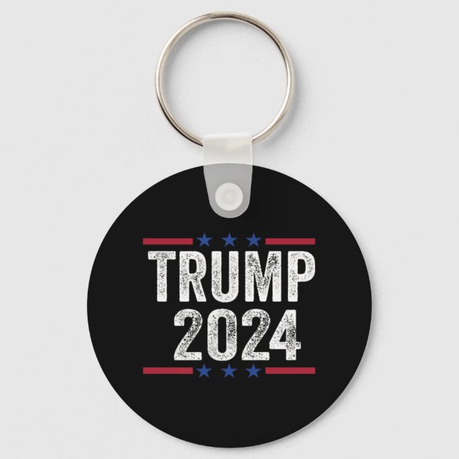 Trump Arrest This 2 Side  Key Ring (Front)