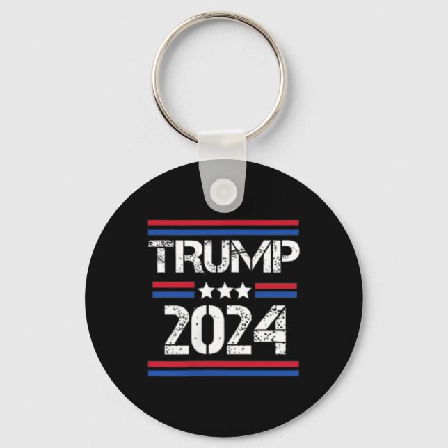 Trump Arrest This 2 Side  Key Ring (Front)