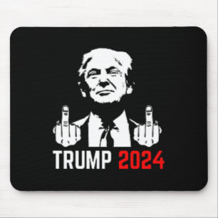 Trump Arrest This Fingers 2024 America Usa Flagfun Mouse Pad
