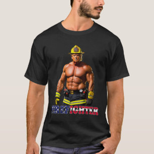 Trump As A Buff Firefighter Trump 2024 T-Shirt