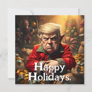 Trump As an Angry Christmas Elf