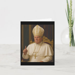 Trump As Pope Tee Meme Funny 1 Card