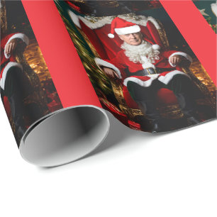 TRUMP AS SANTA CLAUS Christmas Wrapping Paper