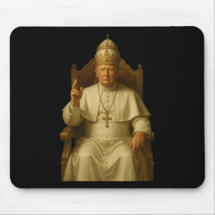 Trump As Vatican Church Pope Funny Pope Trump Mouse Pad