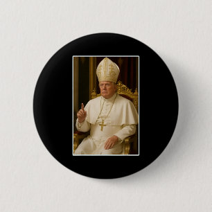 Trump As Vatican Church Pope Trump Funny Vatican C 6 Cm Round Badge