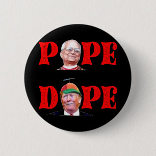 Trump As Vatican Church Pope Trump Funny Vatican C 6 Cm Round Badge