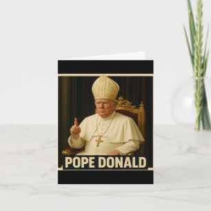 Trump As Vatican Church Pope Trump Funny Vatican C Card