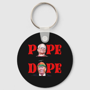 Trump As Vatican Church Pope Trump Funny Vatican C Key Ring