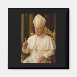 Trump As Vatican Church Pope Trump Funny Vatican C Magnet