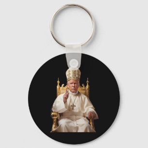 Trump As Vatican Church Pope Vatican Christian Key Ring