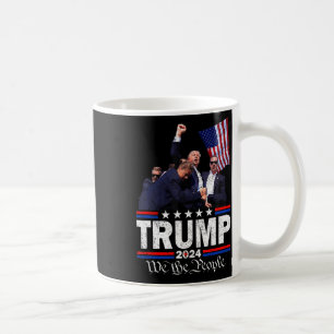 Trump Asination Bloody Ear Bleeding Butler Pa Trum Coffee Mug