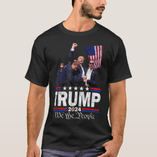 Trump Asination Bloody Ear Bleeding Butler Pa Trum T-Shirt