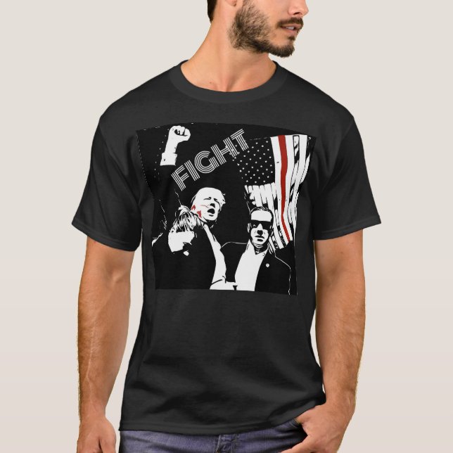 Trump Assassination T-shirt - Fight (Front)