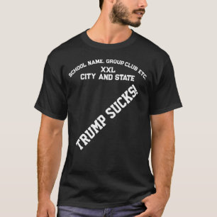 Trump Athletic Sport Template City State School T-Shirt