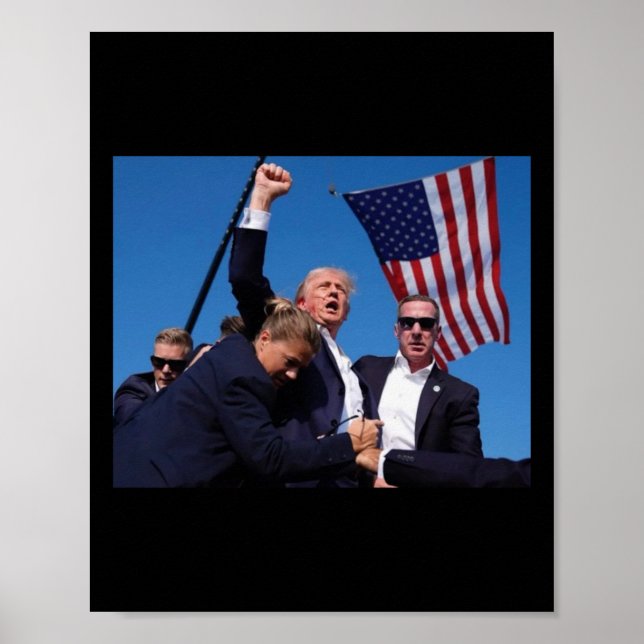Trump Attack On Trump Fight For America Trump Unde Poster (Front)
