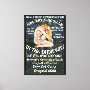 Trump Bans Condoms Legalises Rawdogging Red States Canvas Print