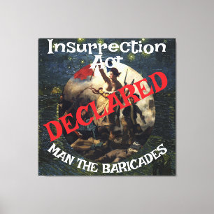 Trump Bans Fornication Adultery Blue States Canvas Print