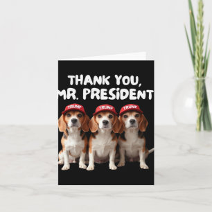 Trump Beagles For Trump Supporter Dog Owner Man Wo Card