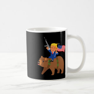 Trump Bear Gun Merica Election Donald Republican G Coffee Mug