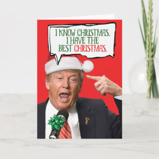 Trump Best Christmas Christmas Humour Greeting Holiday Card