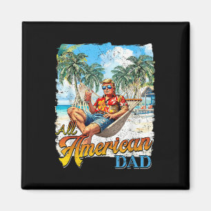 Trump Best Dad American Ever 4th Of July Fathers D Magnet