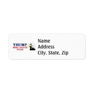 TRUMP Best POTUS Return Address Label