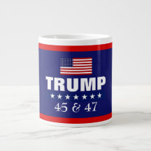 TRUMP BEST PRESIDENT EVER 45 & 47 JUMBO COFFEE MUG