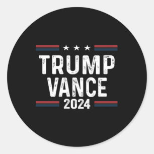 Trump Better Coverage Than 5g Can You Hear Us Now Classic Round Sticker