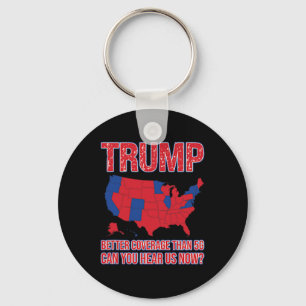 Trump Better Coverage Than 5g Political Map 2  Key Ring
