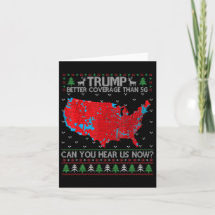 Trump Better Coverage Than 5g Ugly Christmas Sweat Card