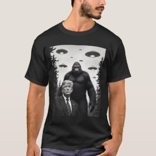 Trump Bigfoot Ufo Alien Encounter Extraterrestrial T-Shirt
