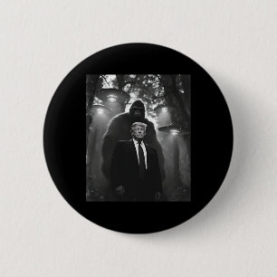 Trump Bigfoot Ufo Alien Encounter Uap Invasion Con 6 Cm Round Badge