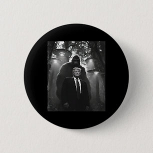Trump Bigfoot Ufo Alien Encounter Uap Invasion Con 6 Cm Round Badge