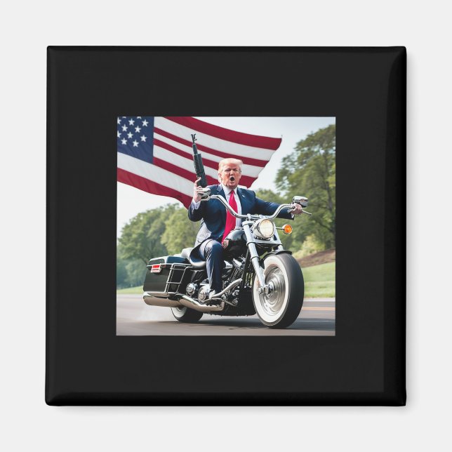 Trump Biker D  Magnet (Front)