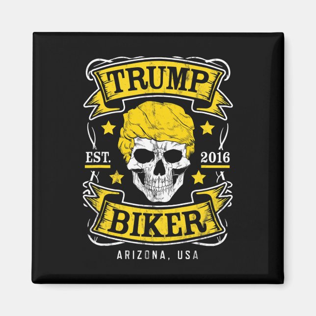Trump Biker Dge Shirt Arizona Usa  Magnet (Front)
