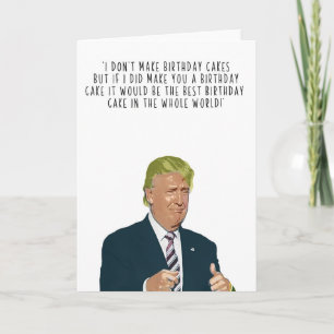 Trump birthday card