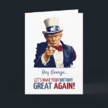 Trump Birthday Card / Custom Name<br><div class="desc">Editable birthday wishing card for adults</div>