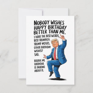 Trump Birthday Greeting  Card