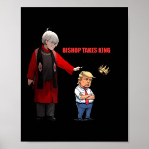 Trump Bishop Budde Takes King  Poster