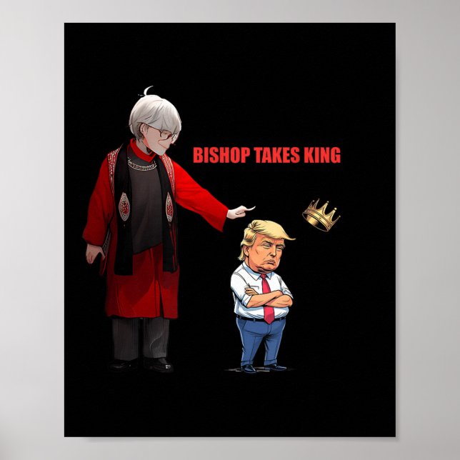 Trump Bishop Budde Takes King  Poster (Front)