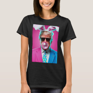 Trump Blowing Bubble Gum Political Republican East T-Shirt