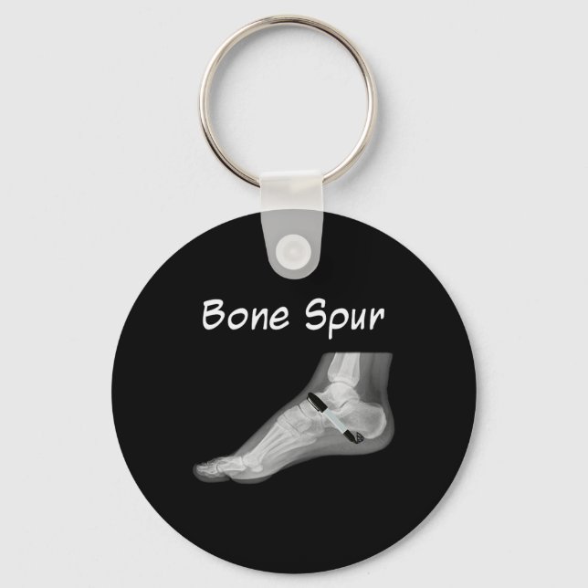 Trump Bone Spur Ink Pen Funny Anti Trump  Key Ring (Front)