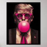 Trump Bubble Gum Funny 