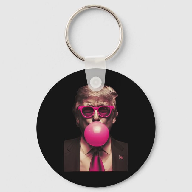 Trump Bubble Gum  Key Ring (Front)
